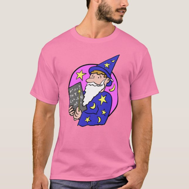 Wizard Cartoon T-Shirt (Front)