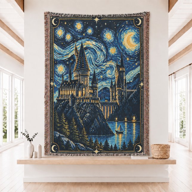 Wizard Castle Woven Throw Blanket  (Creator Uploaded)