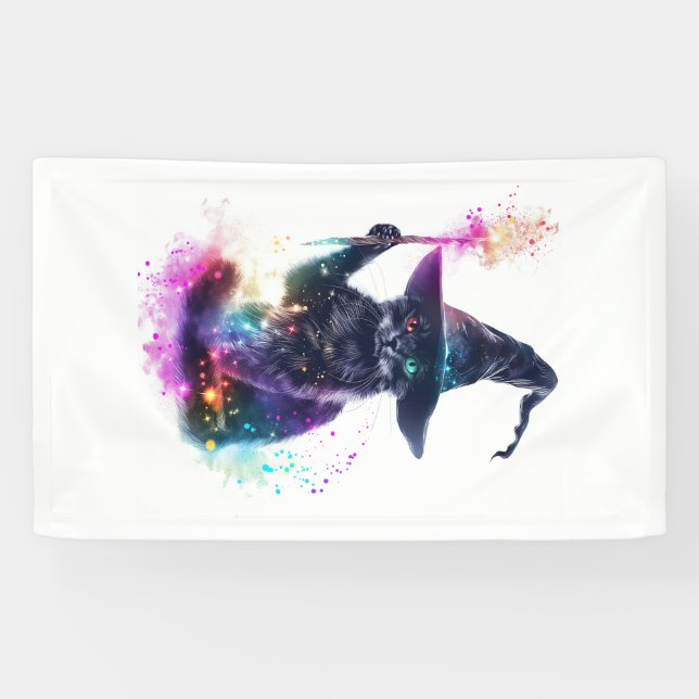 Wizard Cat Magic Banner (Horizontal)