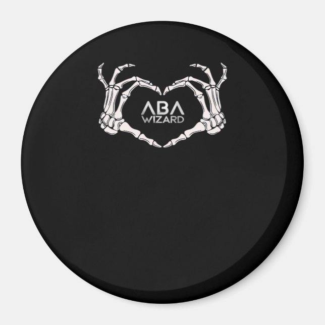 Wizard Classic - Skeleton Hands Heart Magnet (Front)