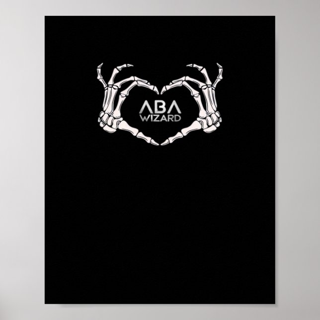 Wizard Classic - Skeleton Hands Heart Poster (Front)