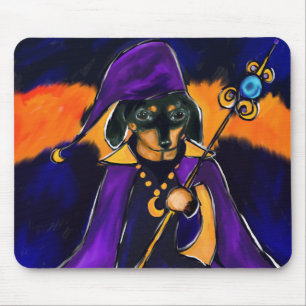 WIZARD DACHSHUND MOUSE MAT
