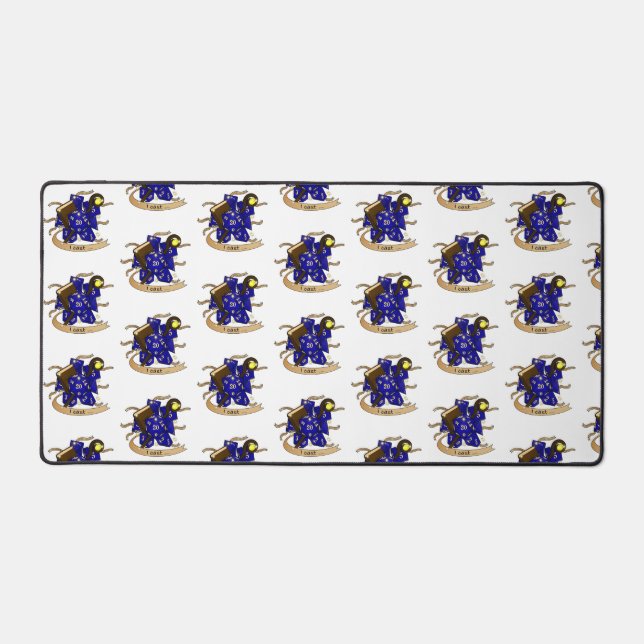 Wizard Dice Design Desk Mat (Front)