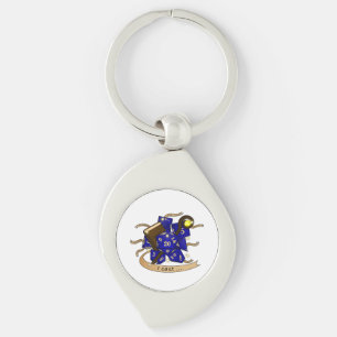 Wizard Dice Design Key Ring