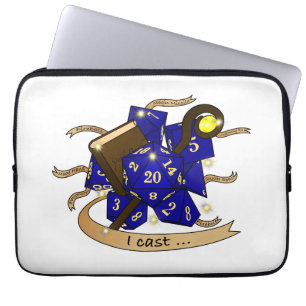 Wizard Dice Design Laptop Sleeve