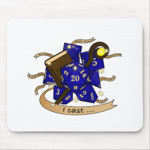 Wizard Dice Design Mouse Mat