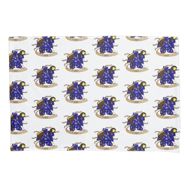 Wizard Dice Design Pillowcase (Front)