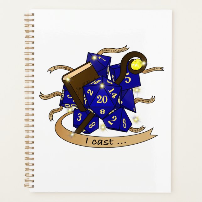 Wizard Dice Design Planner (Front)