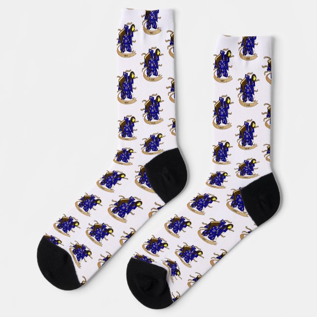 Wizard Dice Design Socks (Left)