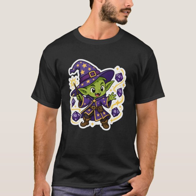 Wizard Dice Goblin T-Shirt (Front)