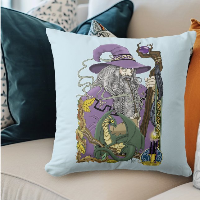 Wizard Dragon Purple Fantasy Cushion (Creator Uploaded)