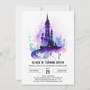 Wizard Editable Magical Birthday Invitation