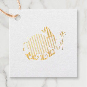 Wizard Elephant Favour Tags