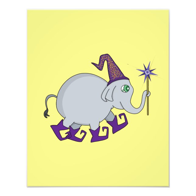 Wizard Elephant Photo Print (Front)