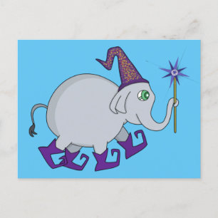 Wizard Elephant Postcard