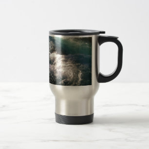 Wizard Falls on the Metolius River Travel Mug