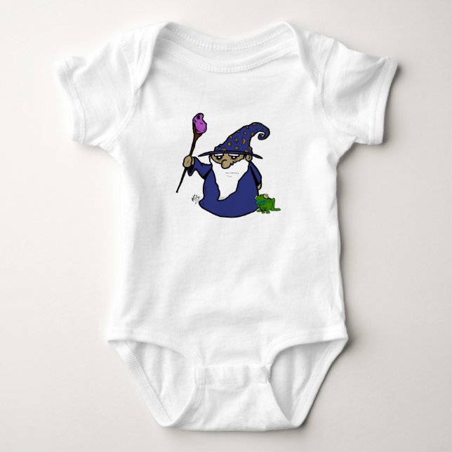 Wizard & Frog Baby Bodysuit (Front)