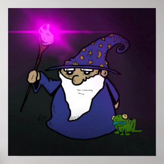 Wizard & Frog Poster Print