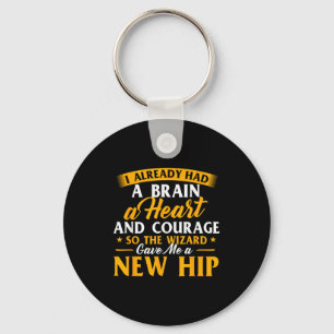 Wizard gave a new hip - hip replacement surgery key ring