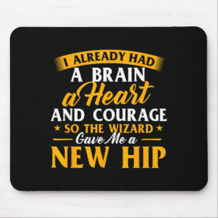 Wizard gave a new hip - hip replacement surgery mouse mat