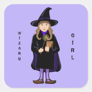 Wizard Girl Sticker