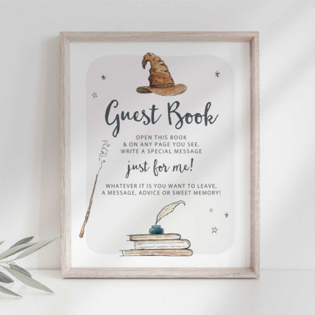 Wizard Guest Book Memory Book Sign (Creator Uploaded)