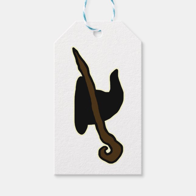 Wizard Hat & Staff Gift Tags (Front)
