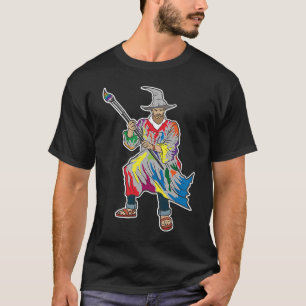 Wizard holds a brush with colour T-Shirt