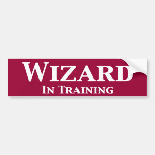 Wizard In Training Gifts Bumper Sticker