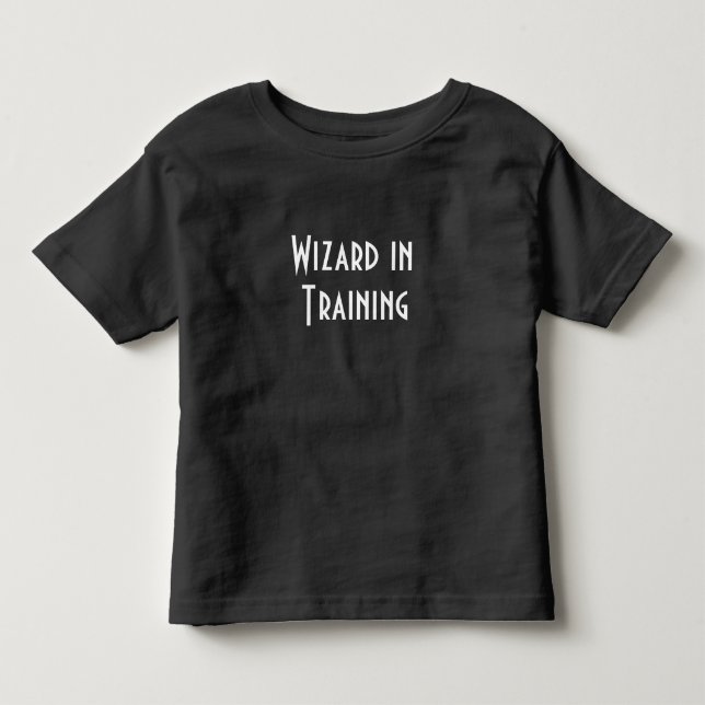 Wizard in training t-shirt black muggle (Front)