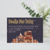 Wizard Magic Night Baby Shower Books For Baby Card