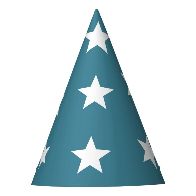 Wizard Merlin Magician Blue  Birthday  Party Hat (Front)