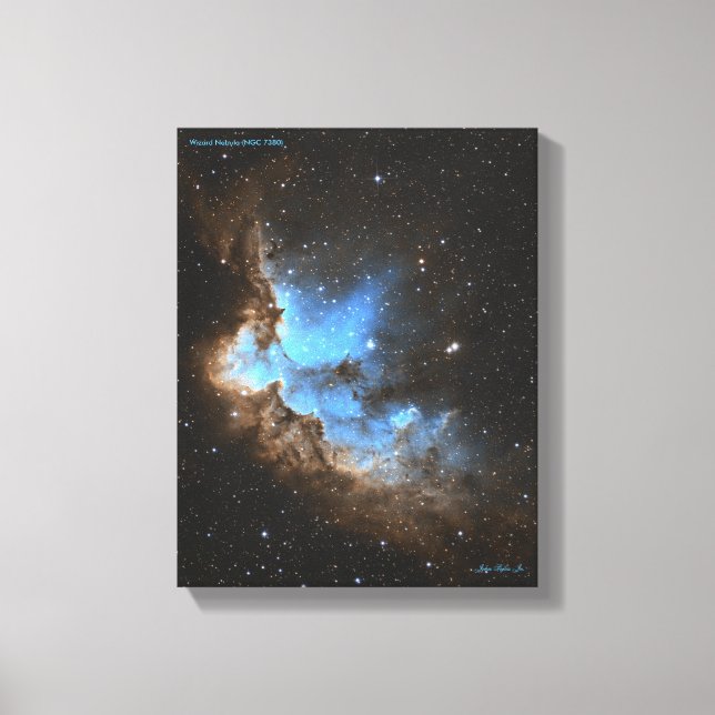 Wizard Nebula (NGC 7380) Canvas Print (Front)