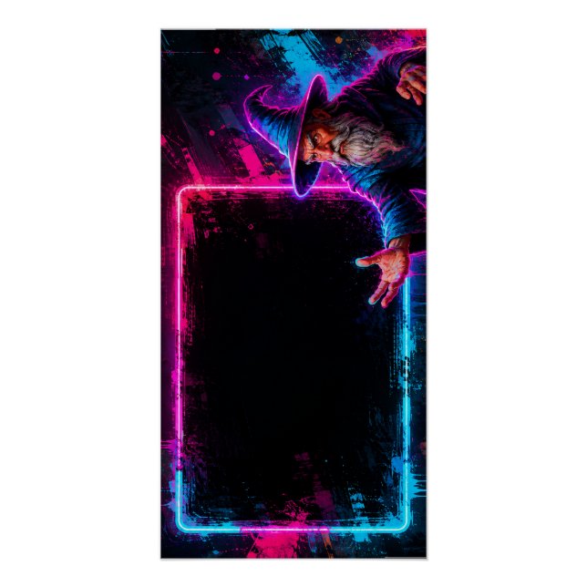 Wizard Neon Board Poster (Front)