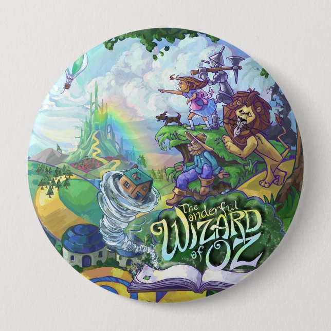 Wizard of Oz 10 Cm Round Badge (Front)