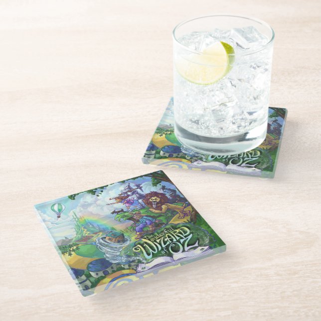 Wizard of Oz Art Glass Coaster (Angled)