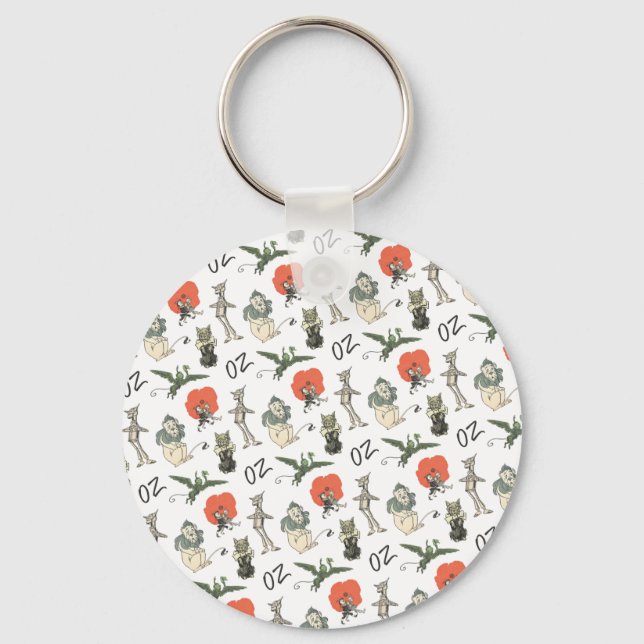 Wizard of Oz Characters Key Ring (Front)