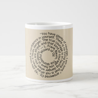 Wizard of Oz courage quote mug