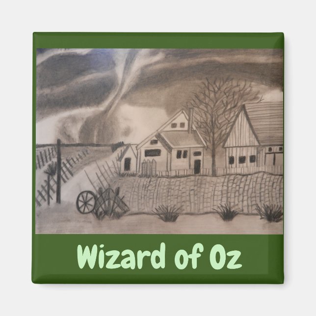 WIZARD OF OZ CYCLONE magnet (Front)