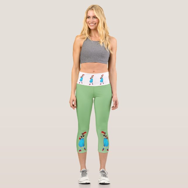 WIZARD OF OZ  DOROTHY AND HER SHOES CAPRI LEGGINGS (Front)