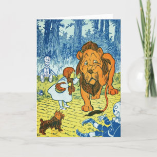 Wizard of Oz Dorothy and the Cowardly Lion Card