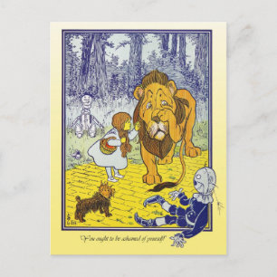 Wizard of Oz: Dorothy Meets The Cowardly Lion Postcard