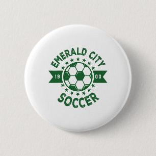 Wizard Of Oz Emerald City Soccer Footbyll Costume 6 Cm Round Badge