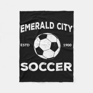 Wizard Of Oz Emerald City Soccer Footll Costume Ha Fleece Blanket