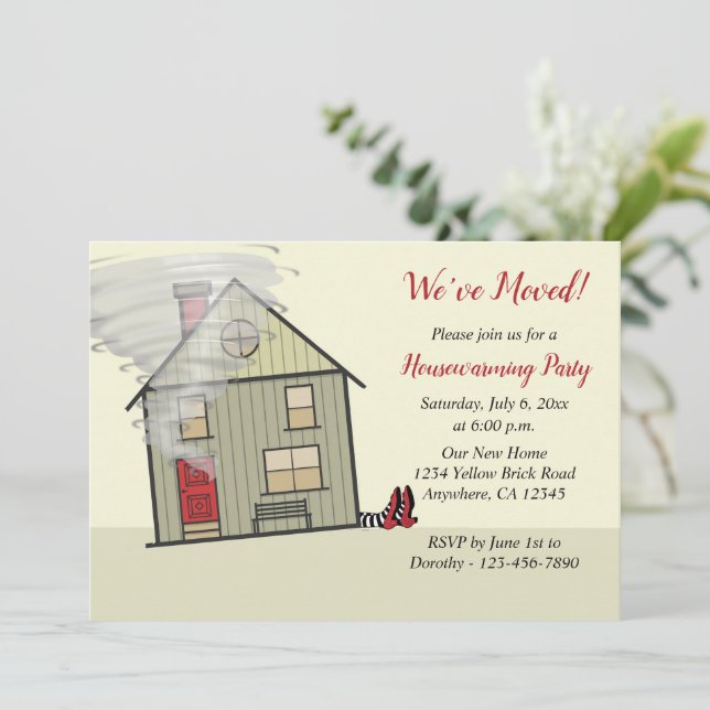 Wizard of Oz | Funny Housewarming Party Invitation (Standing Front)