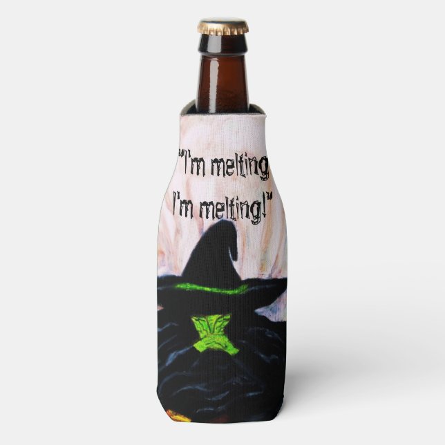 WIZARD OF OZ MELTING WITCH   BOTTLE COOLER (Bottle Front)