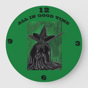 WIZARD OF OZ MELTING WITCH LARGE CLOCK