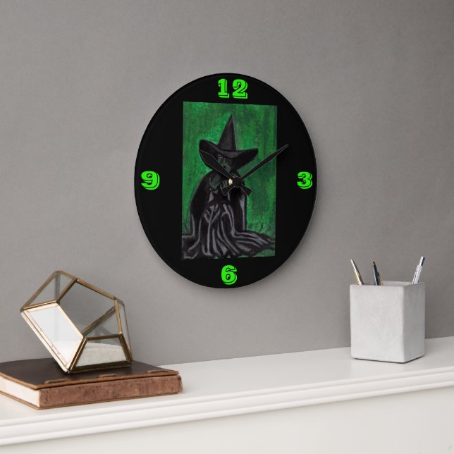WIZARD OF OZ MELTING WITCH LARGE CLOCK (Office)
