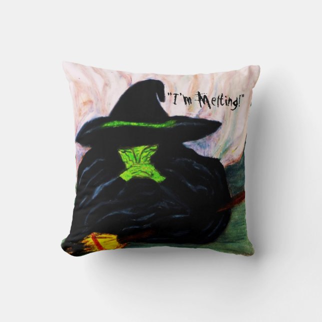 WIZARD OF OZ MELTING WITCH    THROW PILLOW (Front)
