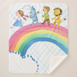 Wizard of Oz Rainbow Sherpa Blanket